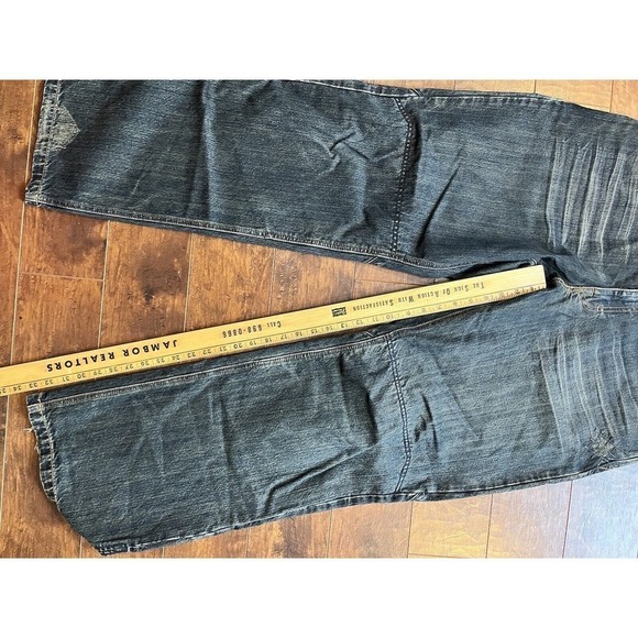 Men's Straight Jeans - Black - Picture 6 of 9